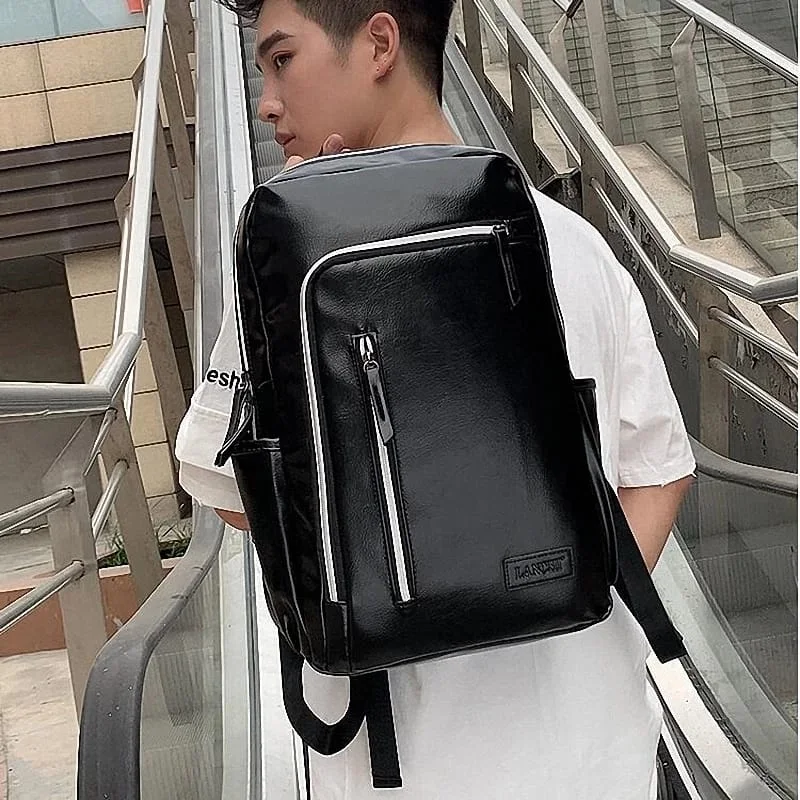 حقيبة ظهر جلدية للرجال