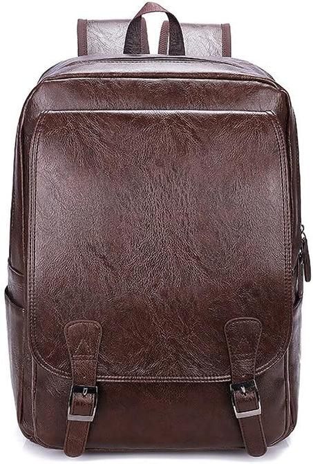 حقيبة ظهر جلدية للرجال(coffé)