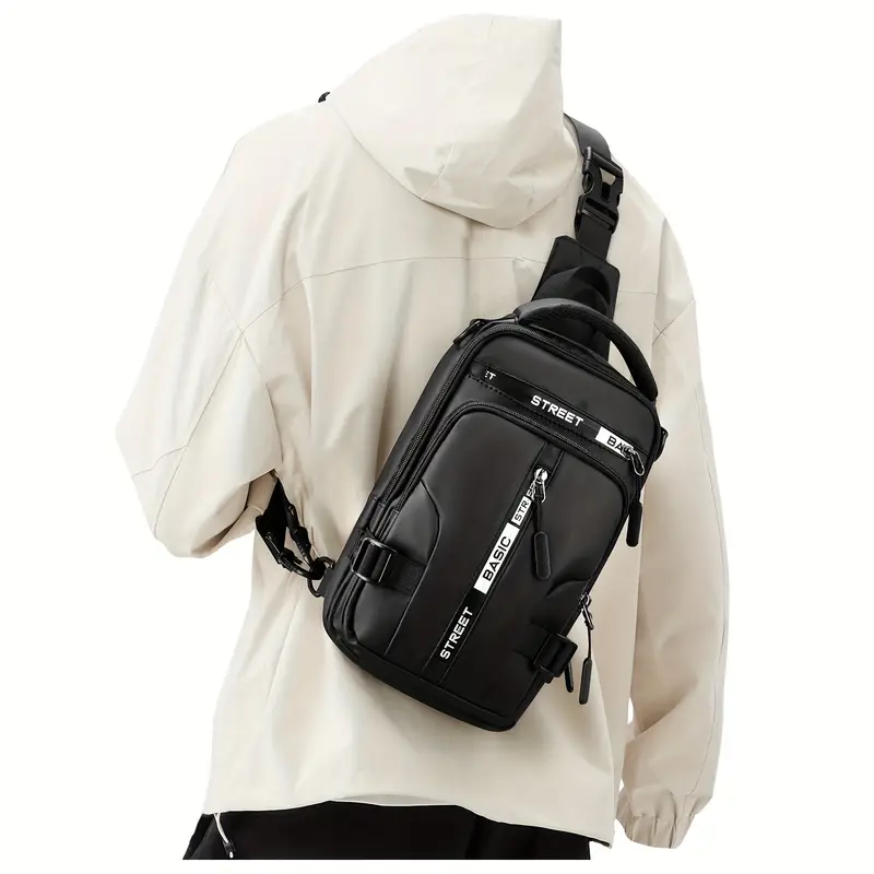 sac de poitrine de sport décontracté pour voyages, bandoulière réglable,