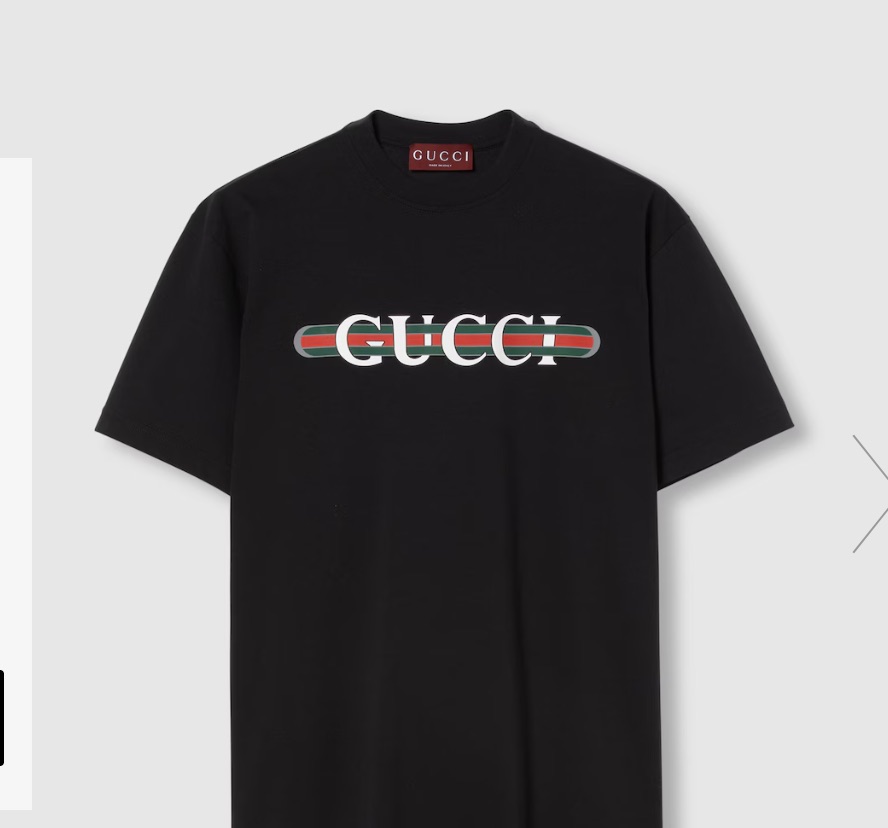 T-shirt in jersey di cotone stampato