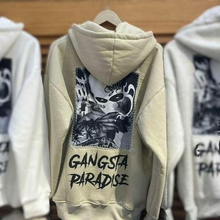 Sweat à Capuche Oversize "GANGSTA PARADISE"