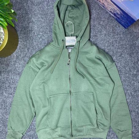 Sweat à capuche basique à fermeture Éclair