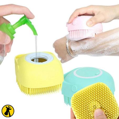Brosse de gommage en silicone 2 en 1