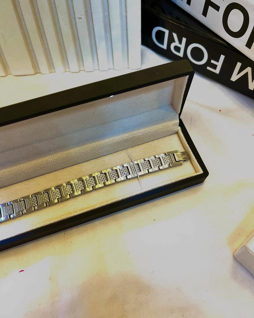 Bracelet lacoste silver pour les hommes