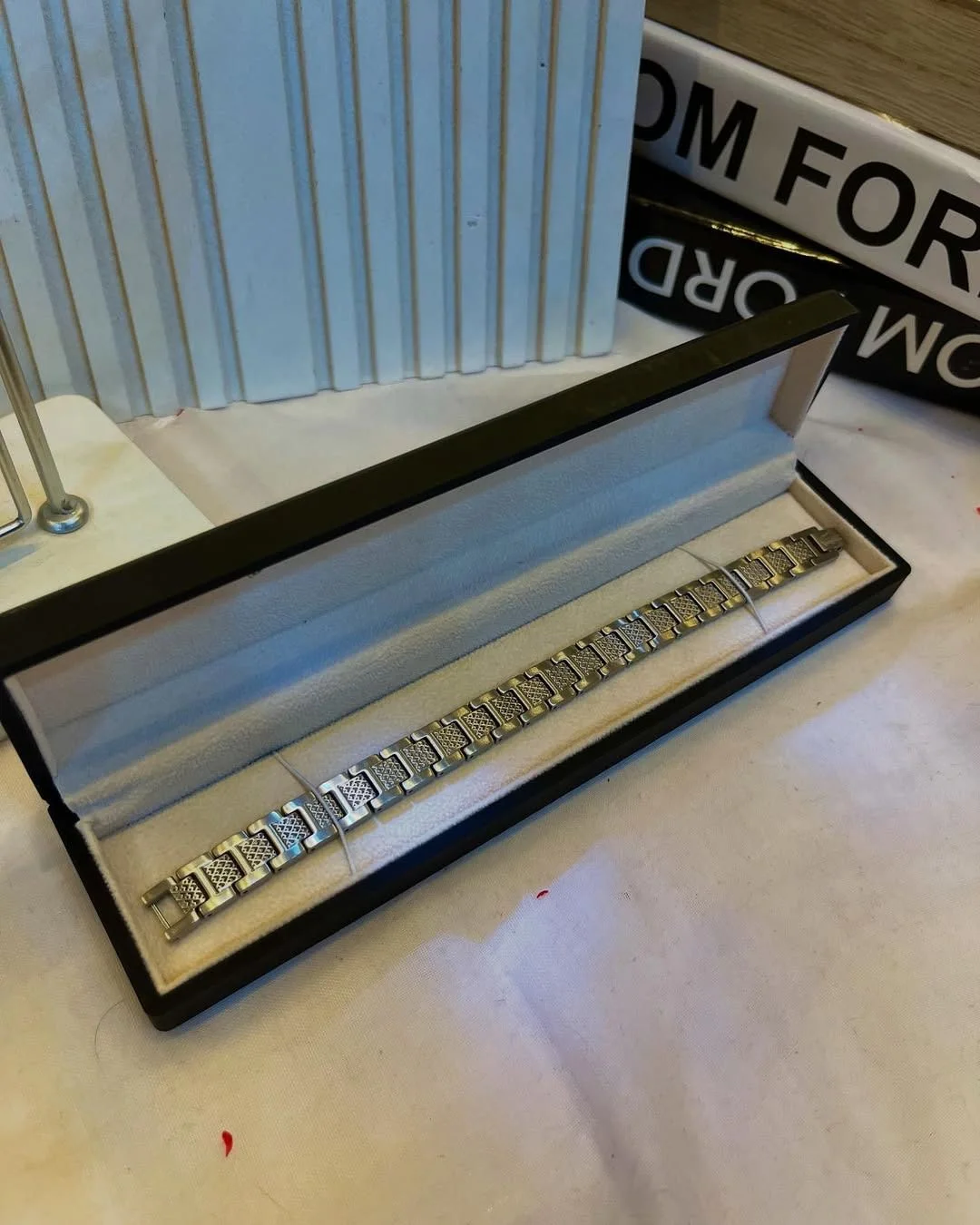 Bracelet lacoste silver pour les hommes