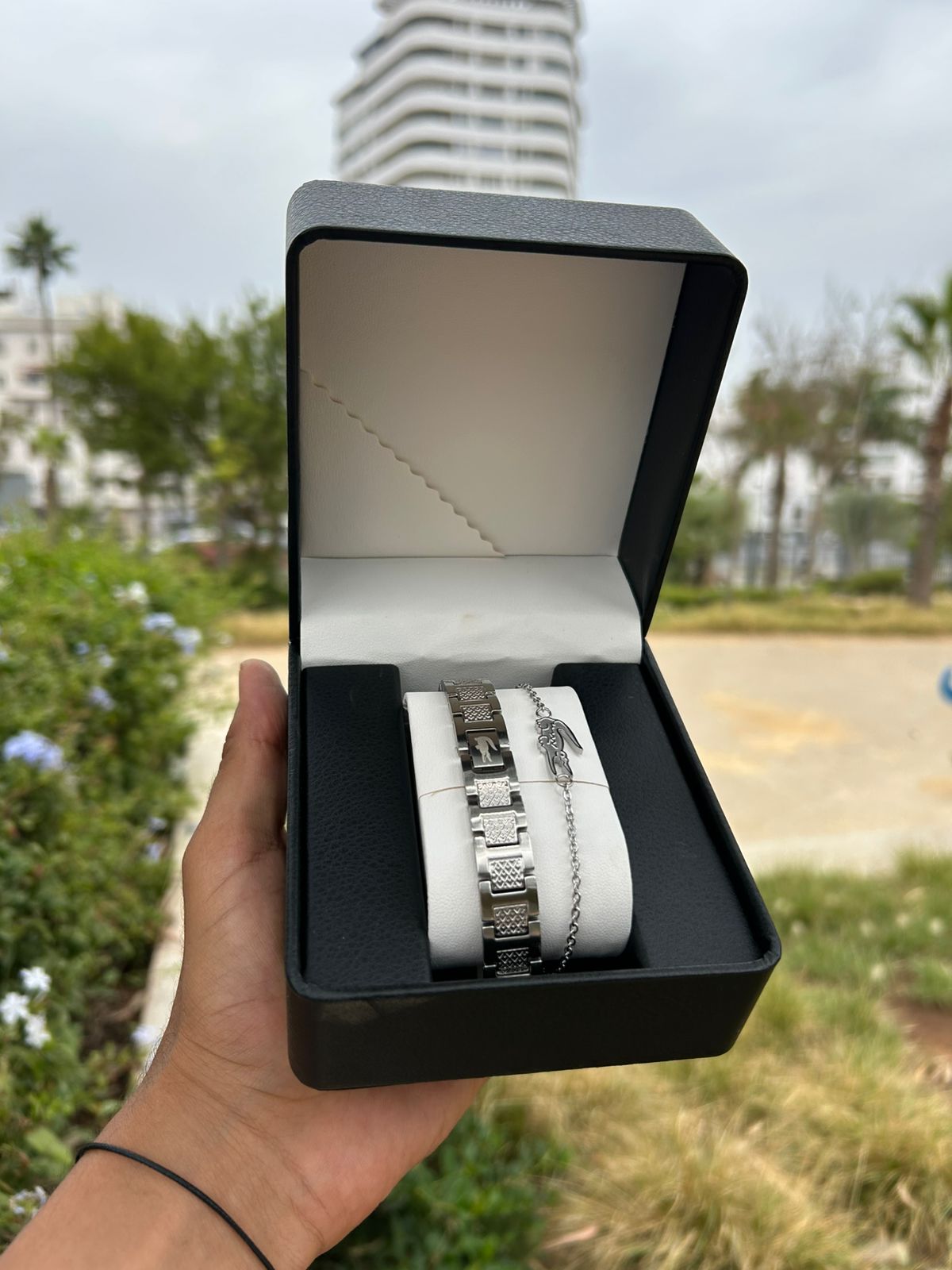 PACK LACOSTE bracelet+gourmet