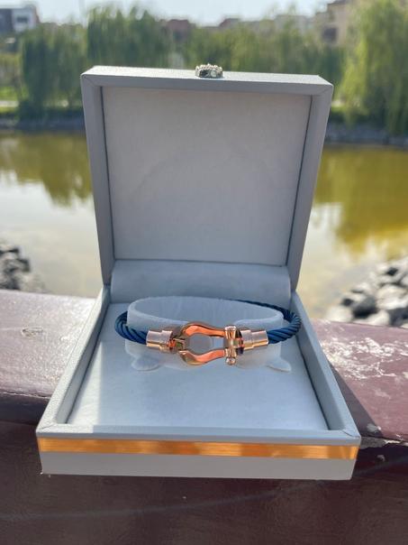 Bracelet fred blue bronze