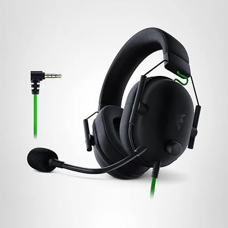 Razer BlackShark V2 X Auriculares para juegos: sonido envolvente espacial THX 7.1 - controladores de 50 mm - almohadilla de espuma con memoria - para PC, PS4, PS5, Switch - conector de audio 