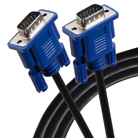 Kado Cable VGA de 5 pies, matriz de gráficos de video 1920 x 1080 FHD 60Hz de alta velocidad, macho a macho de 4.9 ft, piezas originales hechas para monitor de cetro, televisión, PC, caja de 