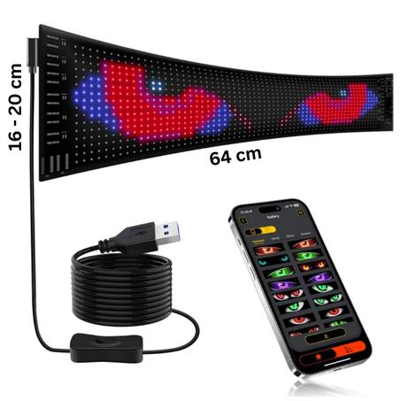 شاشة LED للسيارة مذهلة برسومات متحركة جاهزة