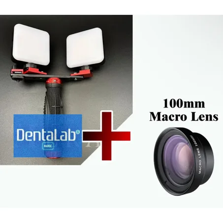 Twin LED + macro lens 100mm (RUPTURE DE STOCK)