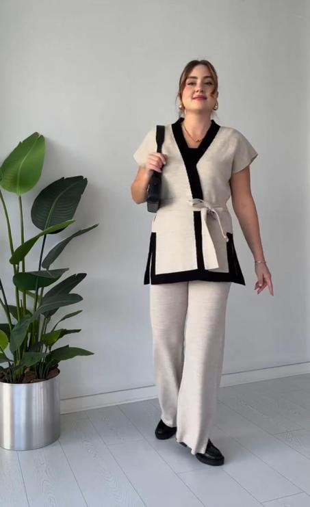 أُنسُومبل صيفي قطعتين من الصوف الخفيف الممتاز