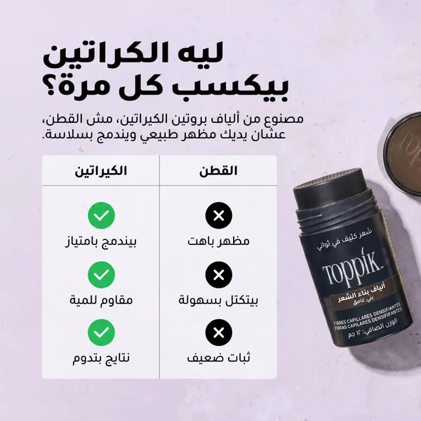 Toppik Hair Fibers لفراغات الشعر