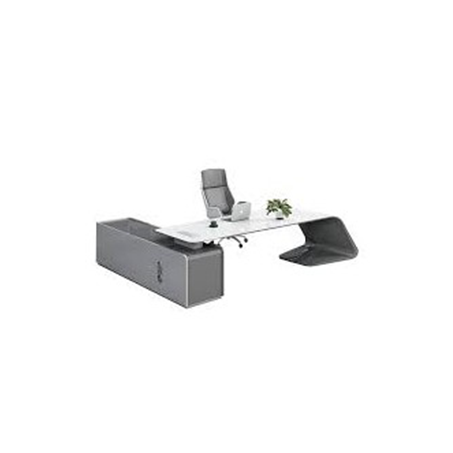 BUREAU PRÉSIDENTIEL LUXURY WHITE/GREY Mod AA-2