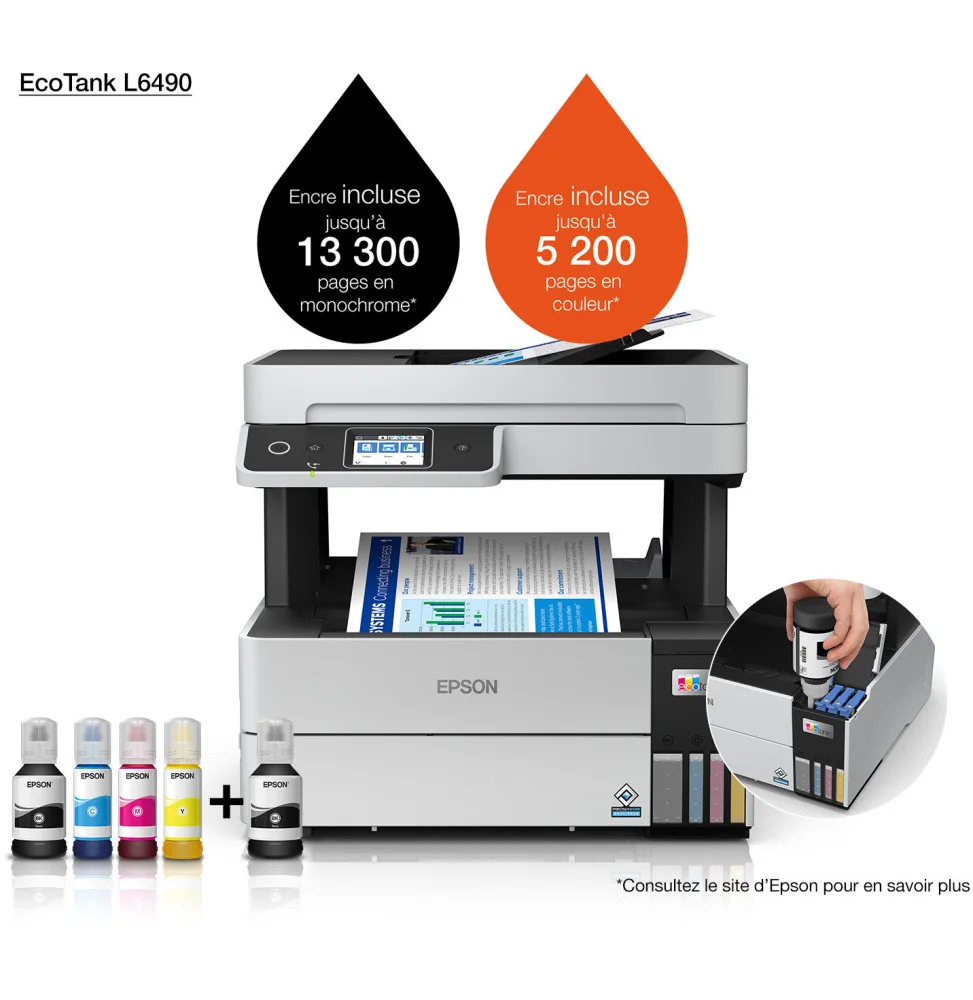 Epson EcoTank L15150 Imprimante A3+ multifonction à réservoirs rechargeables (C11CH72403)