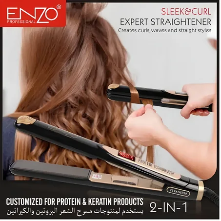 Lisseur & Boucleur 2 en 1 ENZO Professionnel