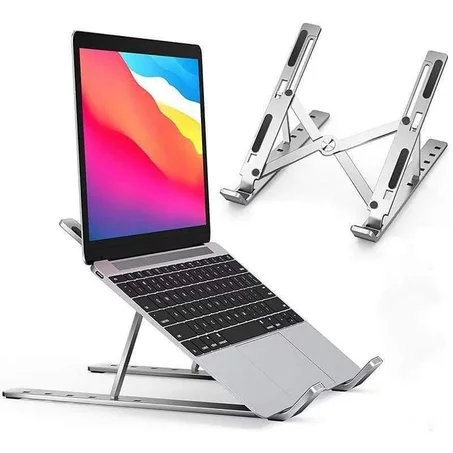 Support Table d'ordinateur Portable Réglable et Pliable Accessoires PC, MacBook Rose