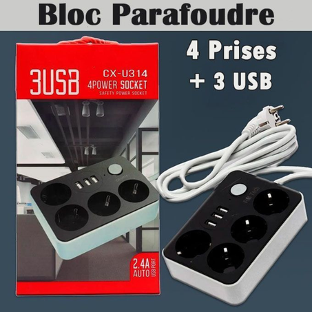 موزع الكهرباء متعدد المقابس USB