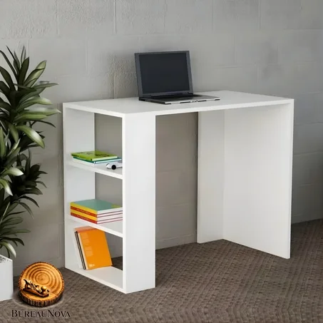 مكتب دراسة مع رفوف