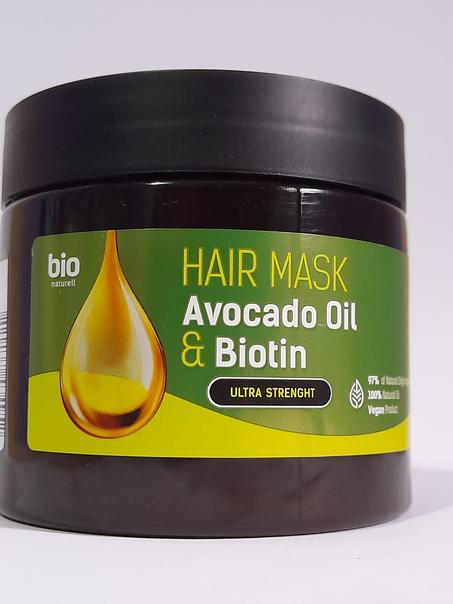 ماسك الأفوكادو و البيوتين لشعر الجاف التالف - غني بالبيوتين - مرطب عميق وتكثيف الشعر، للحصول على شعر رطب صحي