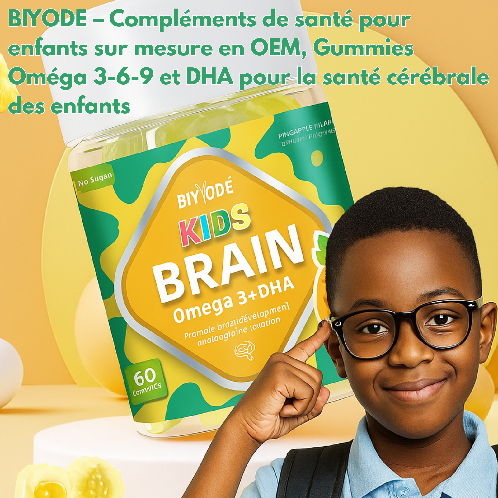 Omege Dha gummies pour les enfants