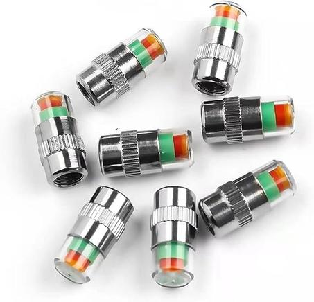 أربع (4) قطع من مؤشر ضغط الإطارات