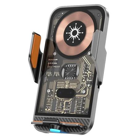مثبت هاتف وشاحن لاسلكي للسيارات - Car Mobile Phone Holder Bracket Wireless Charger