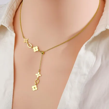 Colier Louis vuitton en acier inoxydable