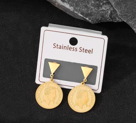 Boucle d'oreille en Acier inoxydacle Louiza