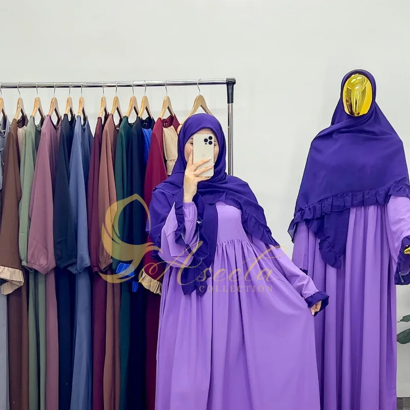 Ruffled abaya                                                                                                     عباية كشكشة بفولار