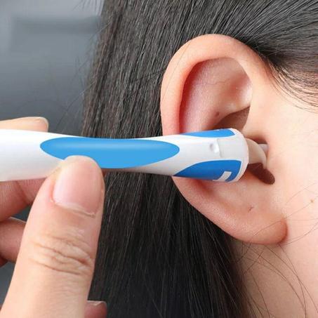 أداة إزالة شمع الأذن من البلاستيك مع 15 قطع غيار