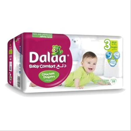 Dalaa Couches Bébés Taille 3 Midi (4 à 9kg) br Regular Pack 33 Couches