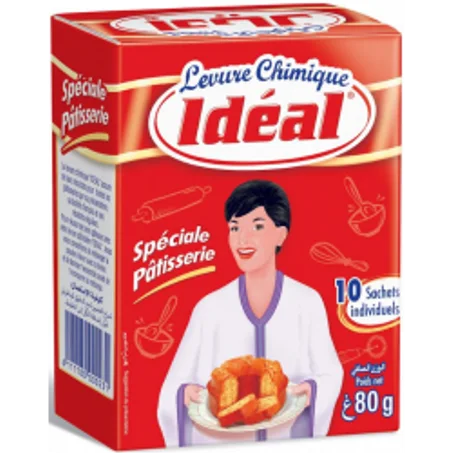 levure chimique ideal 80g 10 sachets