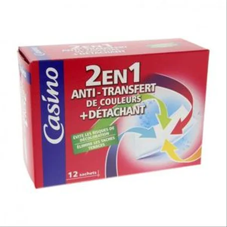 Casino Anti Transfert De Couleurs Plus Detachant 12 Sachets