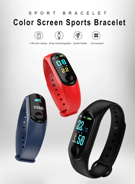 Montre numérique hommes ou femmes montre intelligente fréquence cardiaque pression artérielle moniteur podomètre Bluetooth connexion bracelet intelligent