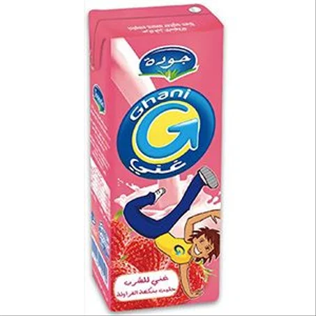 Jaouda Lait Aromatisé Fraise Ghani 200Ml