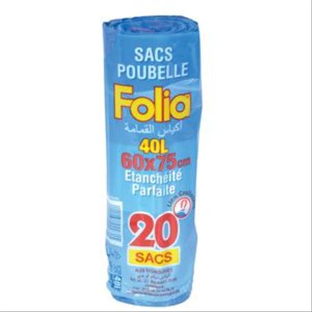 Folia Sac Poubelle Parfumé 60X75Cm 20 Unités