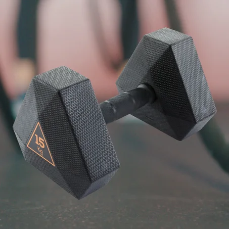 HALTERE PRO HEX DUMBBELL 15KG