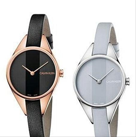 ساعة حريمي جلد CK