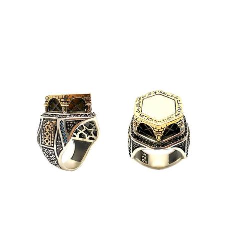 خاتم فضة تركي أصلي – شكل مسجد