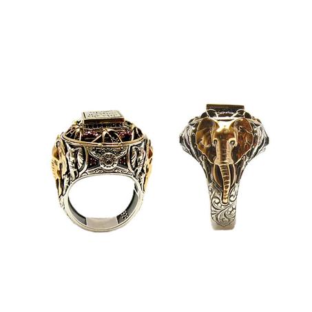 خاتم فضة تركي أصلي – شكل فيل