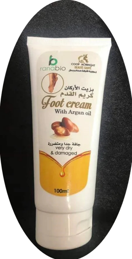 كريم القدم بزيت الاركان