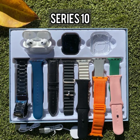 Smart Watch Series 10 + AirPds Pro 3 + 10 Braclets