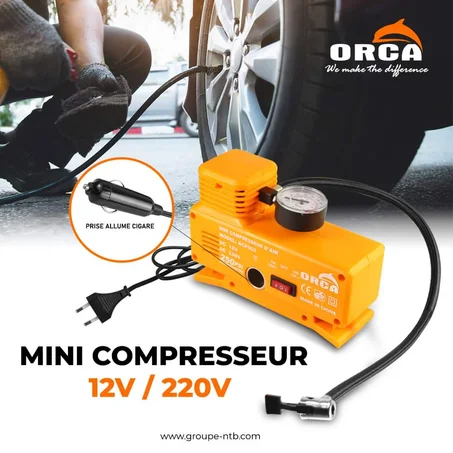 Mini compresseur 12V & 220V ORCA