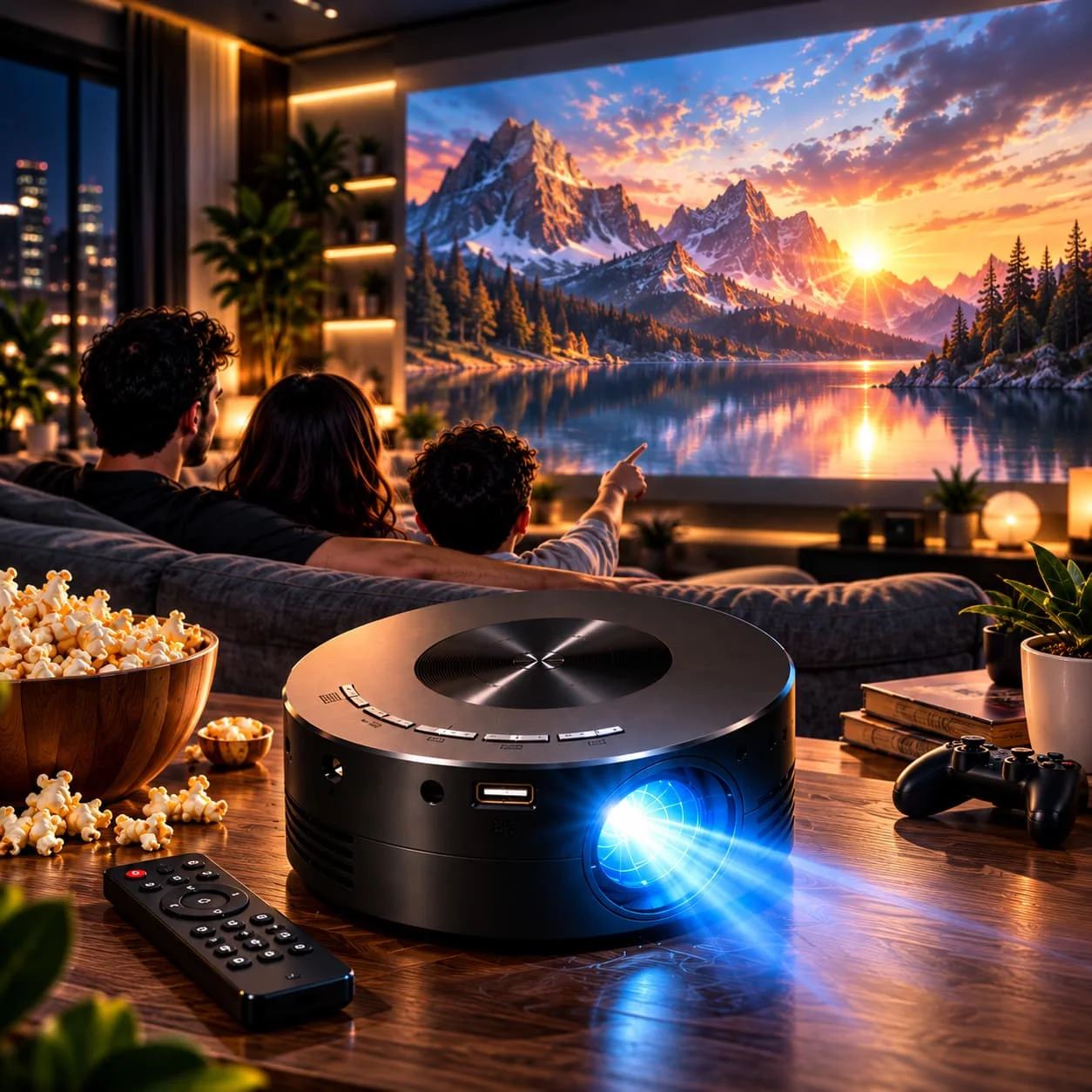 🎬 Mini Projector — سينما دارك
