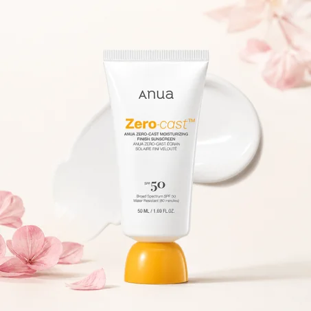 واقي الشمس بلمسة نهائية مرطبة — SPF50 مقاوم للماء بدون أثر أبيض