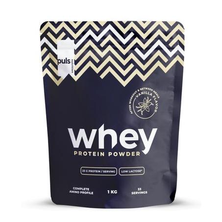 Puls Nutrition Whey protéine powder 1kg - lactosérum - Vanille - Made in FINLAND