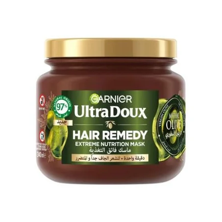 Garnier ألترا دو - قناع شعر علاج مغذي زيت الزيتون الأسطوري 340 مل