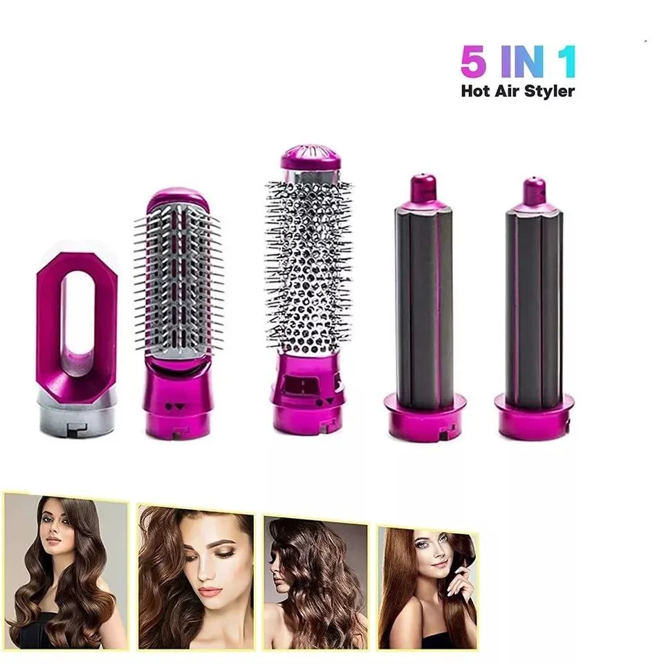 5 in 1 Hair Dryer Airwrap Heat Comb Automatic