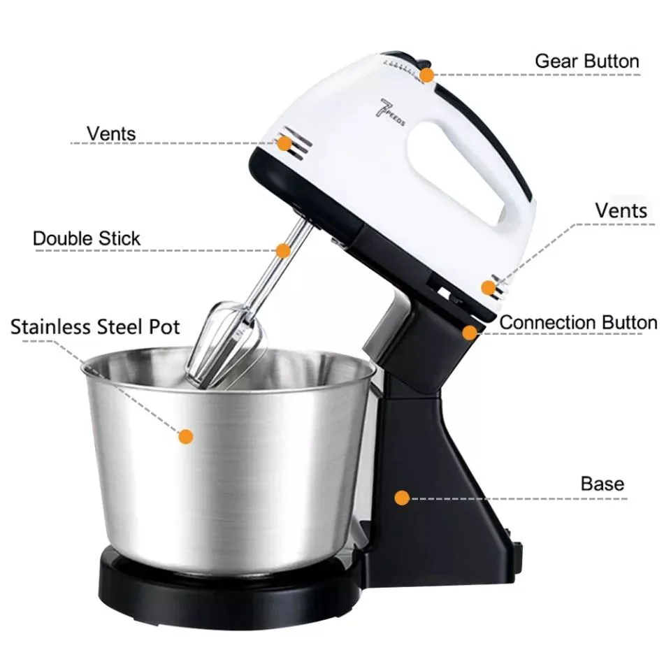 Electric Stand Mixer Handheld Flour Bread Egg Beater